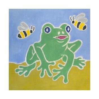 #723 Frog and Bees Image