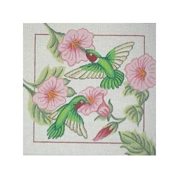 #103 Hummingbird & Blooms Image