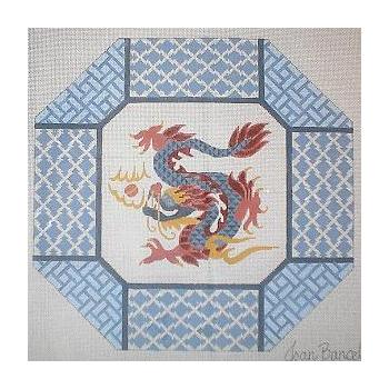 #671 Blue Octagon Dragon Image