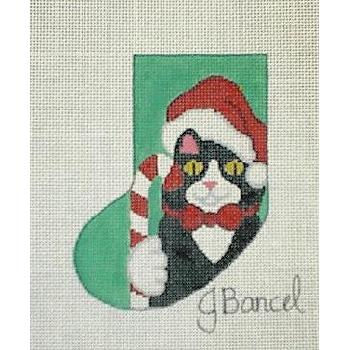 #833 Tuxedo Cat Ornament Image